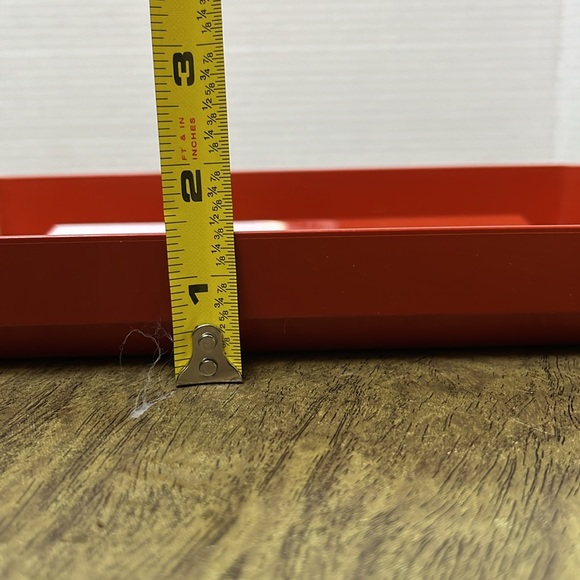 Tupperware Cold Cuts Deli Meat Hot Dog Bacon Keeper Container Orange Red - Picture 15 of 17